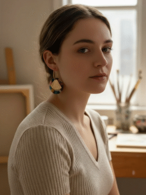 Twigg BE BOLD Satin O Earrings