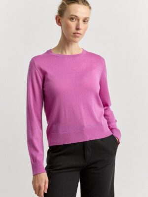 Toorallie Extrafine Knit Crew | Ultraviolet