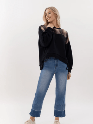 Mi Moso Kylie Sweat | Plaid