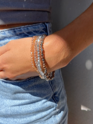 Twigg Peppe Crystal Bracelet | Metallic