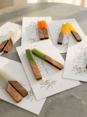 Twigg Scandi Rod Earrings | Blush