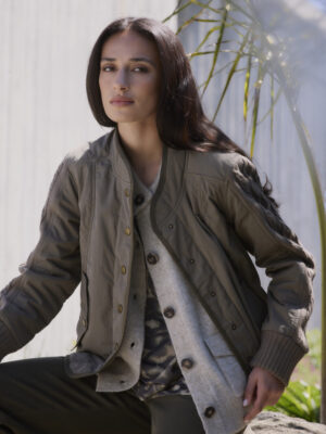 Lania Cable Jacket | Khaki