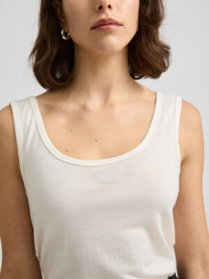 Toorallie Merino Tank | Warm White