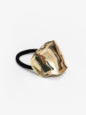 Antler Textured Hair Cuff | Gold