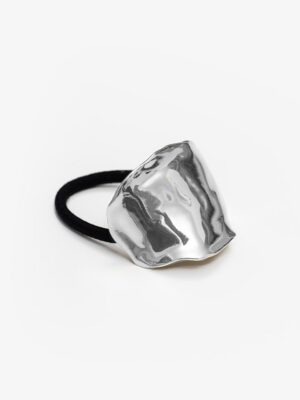 Antler Textured Hair Cuff | Silver