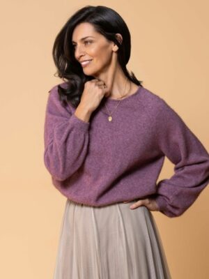 Noble Wilde Bellow Sleeve Top | Mauve