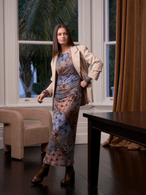 Loobie's Story Byzantium Mesh Dress | Indigo