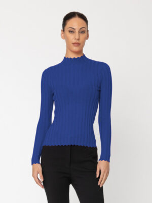 Two By Two Derby Knit Top | Cobalt
