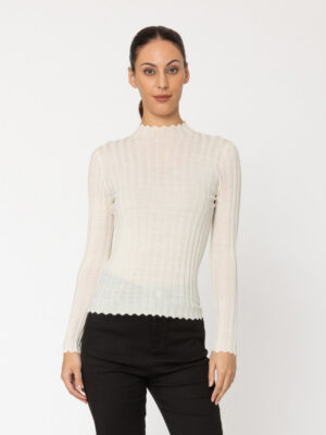 Two By Two Derby Knit Top | White