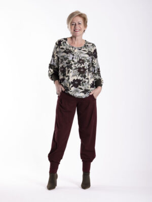 Jellicoe Lattice Top | Olive Porcelain