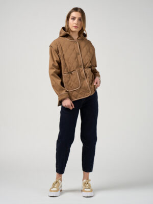 Madly Sweetly Tetris Jacket | Mocha