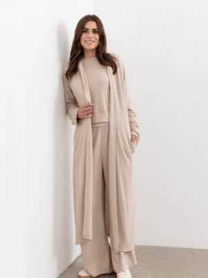 Moss Shelby Lounge Cardigan | Oat