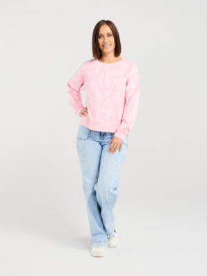 Zafina Verona Jumper | Pink Hearts