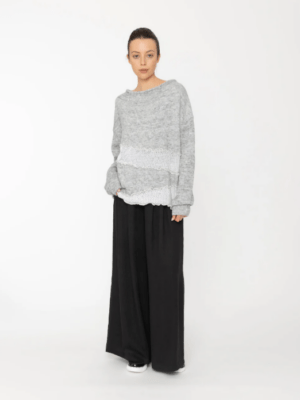 Blacklist Flor Top Knit | Grey Marl