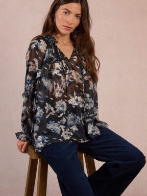 Molly Bracken Blouse | Black Adelaide