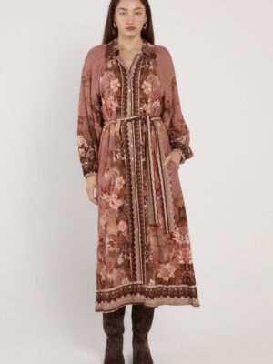 Fate + Becker Nina Shirt Dress | Dark Scarf