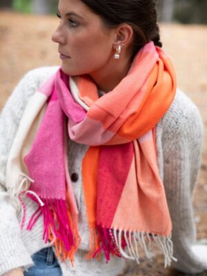 Antler Fruit Loop Check Scarf