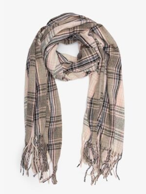 Marshmellow Plaid Scarf