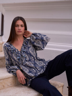 Loobie's Story Opaline Blouse | Indigo