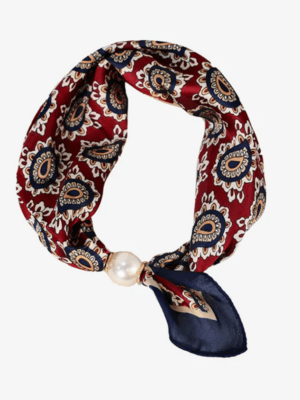Antler Pearl Fasten Neck Tie | Imperial Rouge