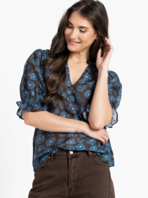 Seeking Lola Butterfly Top | Periwinkle