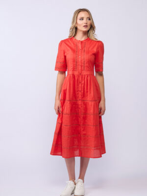 Drama Gabby Dress | Tomato