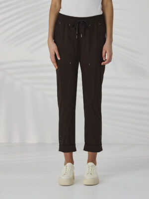 Lania 7/8 Port Pant | Cocoa