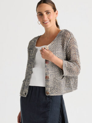 LD & Co Colour Mix Cardi | Graphite