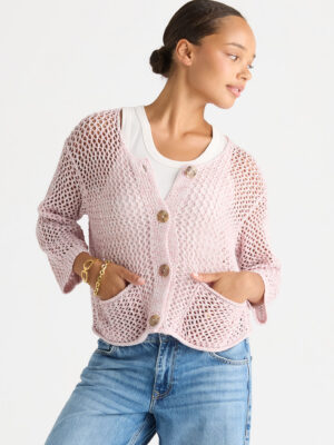 LD & Co Colour Mix Cardi | Rose
