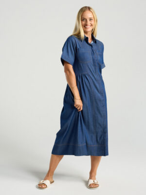Blackstone Tulia Shirt Dress | Dark Blue