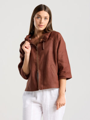 Blackstone Victoria Zip Jacket | Chocolate
