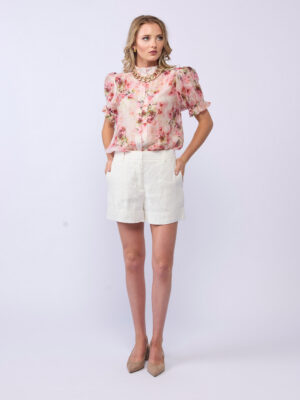 Lania Riley Blouse | Carnation