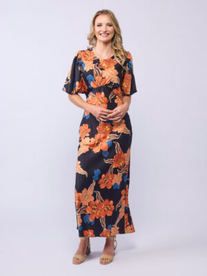 Drama Amara Dress | Fire Flower