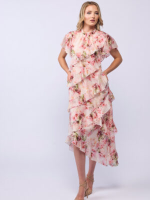 Drama Freda Dress | Carnation
