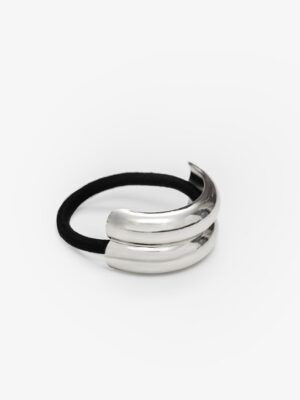 Antler Double Curve Hair Cuff | Silver