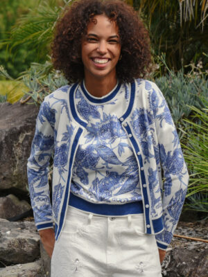 Coop Feeling Blue-Tiful Cardi | Blue White