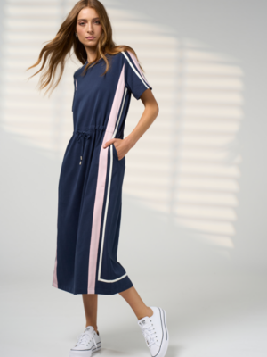 Madly Sweetly Contour Dress | Navy Blush