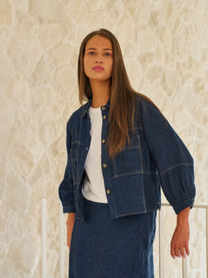 Naturals By O&J Linen Jacket | Eclipse