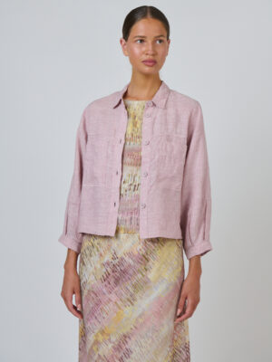 Naturals By O&J Linen Jacket | Radish