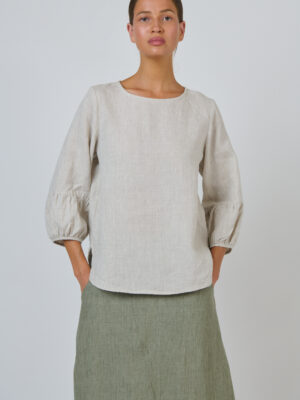 Naturals By O&J Linen Top | Sand