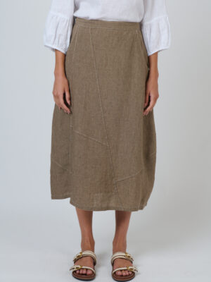 Naturals By O&J Linen Skirt | Agate