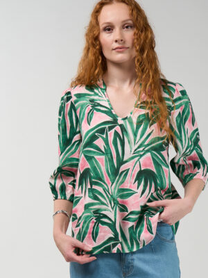 Madly Sweetly Frond Top | Emerald
