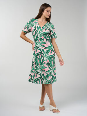 Madly Sweetly Frond Dress | Emerald