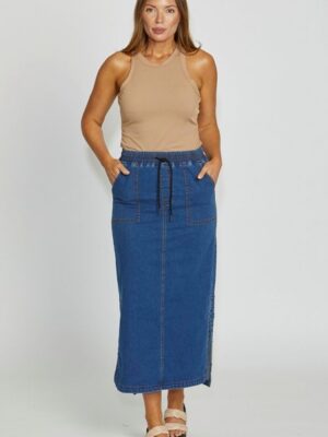 New London Oxwell Skirt | Indigo
