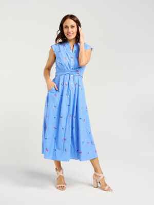 Zafina Mila Dress | Spring Stripe