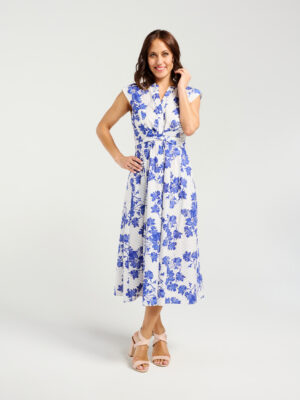 Zafina Mila Dress | Sky Bloom