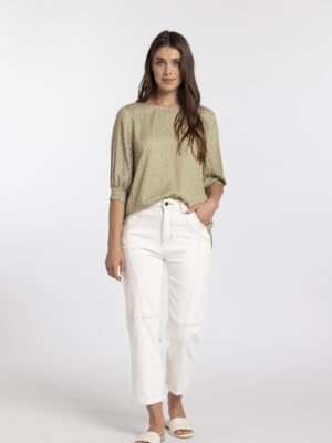 Finley Top | Green Pink