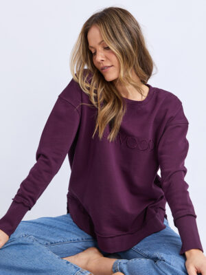 Foxwood Simplified Crew | Plum