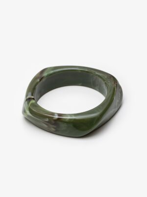 Antler Sculpt Bangle | Moss