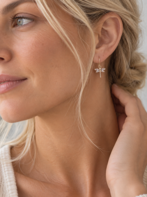 Twigg  Little Gem Dragonfly Earrings